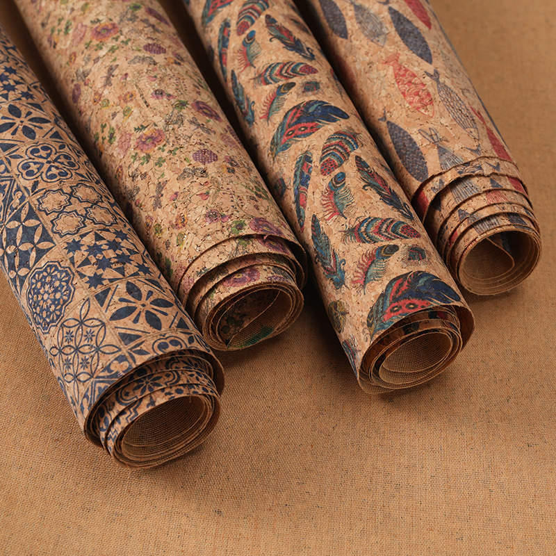 Car Accessories Cork - 100x138 cm Mantar Baskılı PU Deri