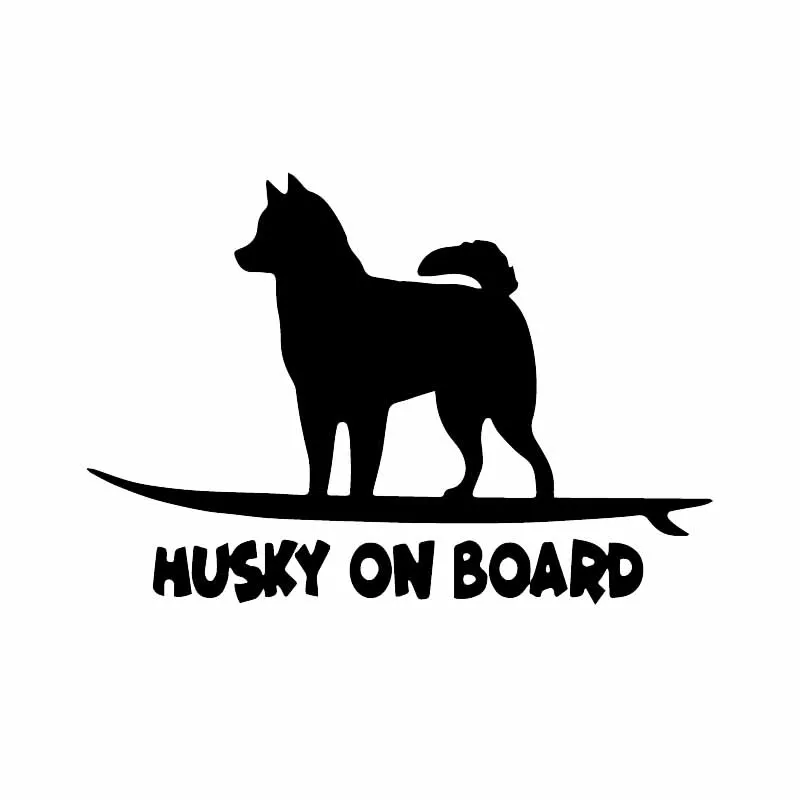 Car Accessories Ebay - OFK komik çıkartması PVC Husky gemide