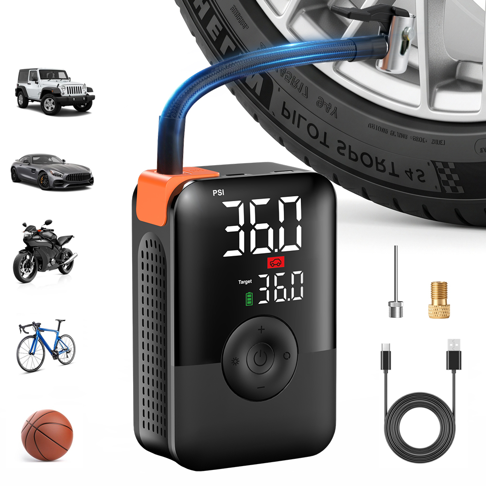 Car Portable Tire Inflator - 12V 150PSI Mini Lastik Şişirme Pompası