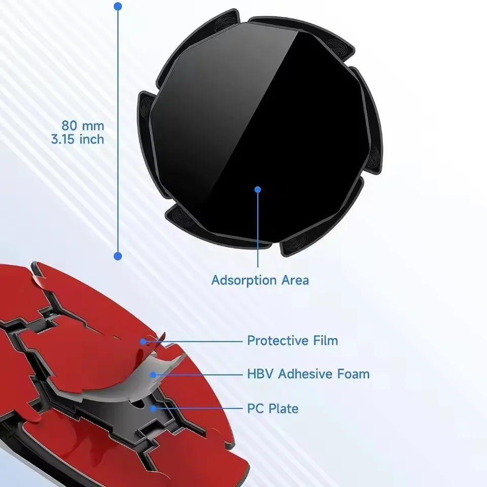 Car Accessories Phone Holder - Kaymaz Silikon Vakumlu Gösterge Paneli Telefon
