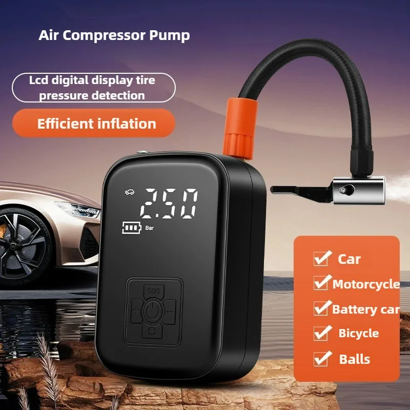 Car Portable Tire Inflator - Taşınabilir Elektrikli Lastik Şişirme Pompası Kablosuz