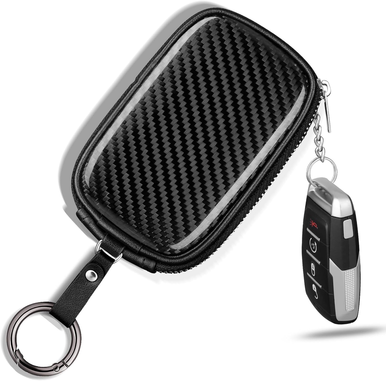 Car Key Signal Blocker - Karbon Fiber Evrensel Anahtarlık Çanta Kılıfı