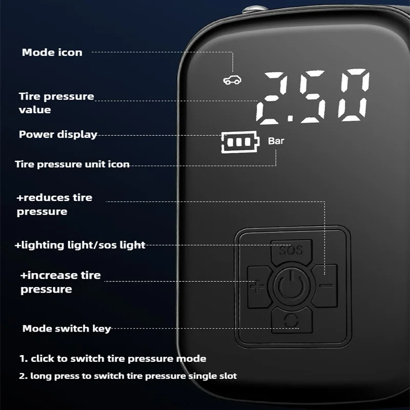 Taşınabilir Elektrikli Lastik  - Car Portable Tire Inflator incelemesi ve fiyatı