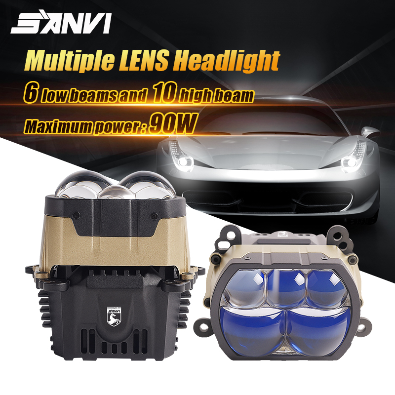 SANVI 180W PX8 Kare Bi LED Çok - Car Accessories Low Price incelemesi ve fiyatı